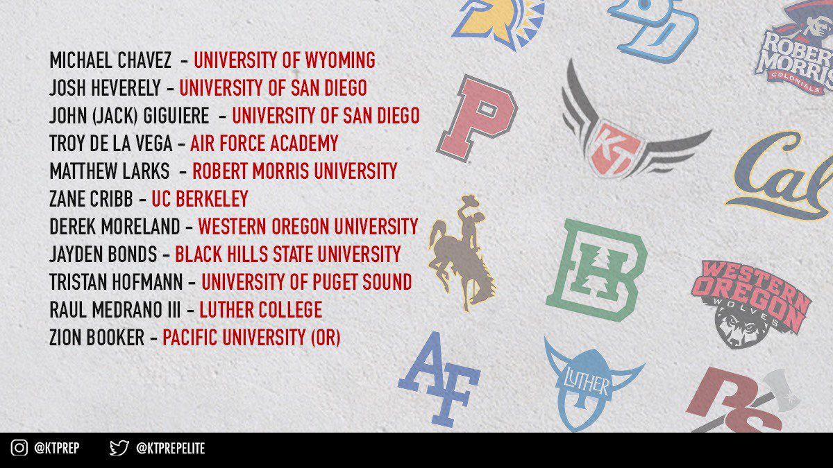 KTPrepElite's tweet photo. Proud time as the KT Prep family continues to pursue higher education as STUDENT-ATHLETES 🤝. It ain’t bragging it’s just facts #KTWay #KTFam #manliewomanlienumbersdont

Also @TreDean3 Wyoming 🤝

Edit: @jjoshcruzz 🤝 https://t.co/Grz2QApFxJ