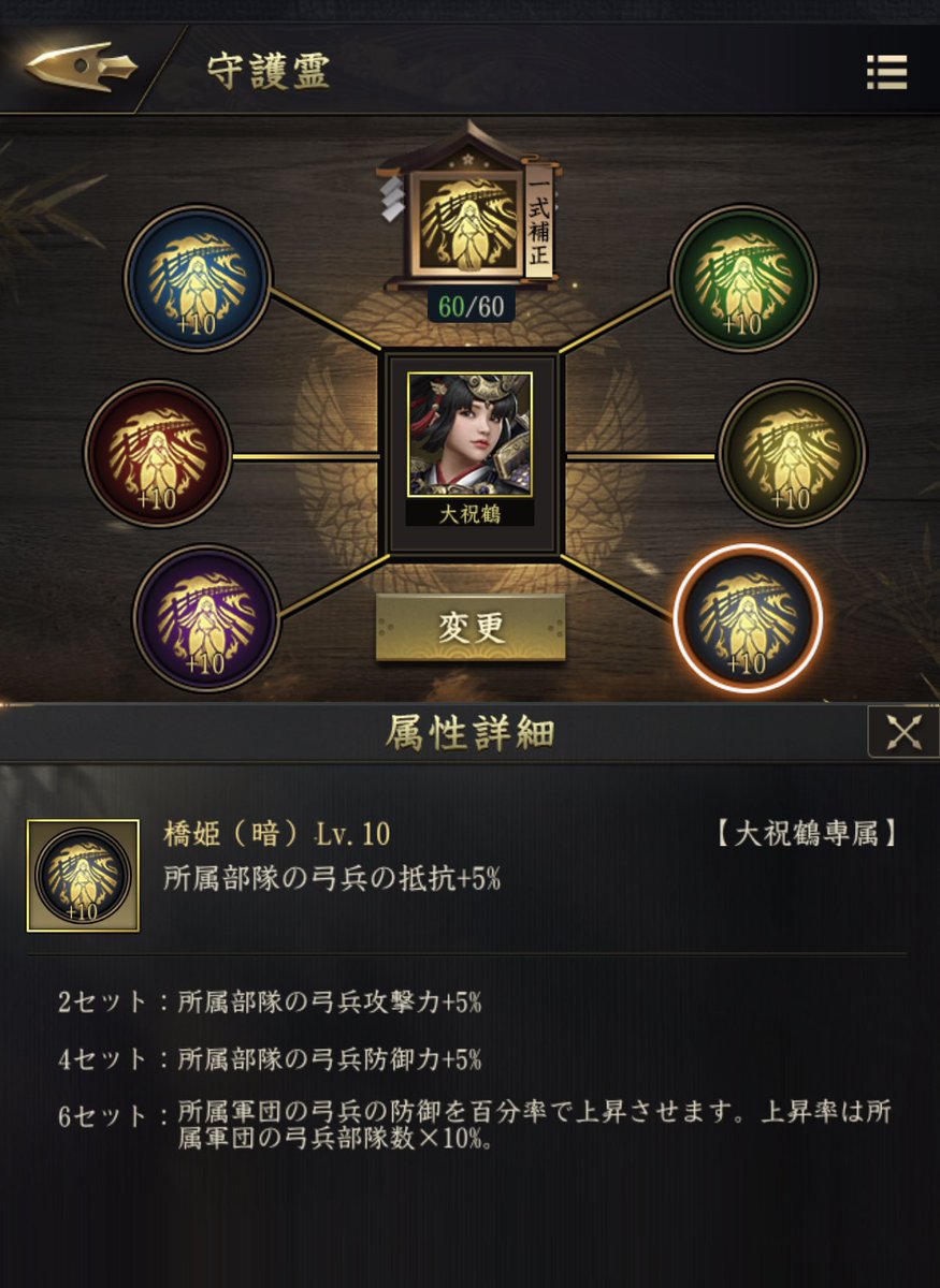 公式 獅子の如く Mc お江 V Twitter おぉ 大祝鶴様の覚醒完了おめでとうございます 専属守護霊も全てセットされていて凄いです