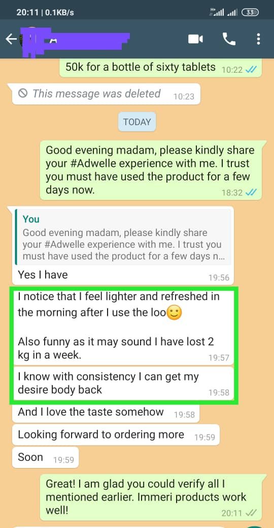 ImmeriCare's tweet photo. Feel Lighter, Feel Happier ...

"I notice(d) that I feel lighter and refreshed in the morning after I use the loo ... " - Satisfied #Adwelle user. https://t.co/7wdd6Z4oqS