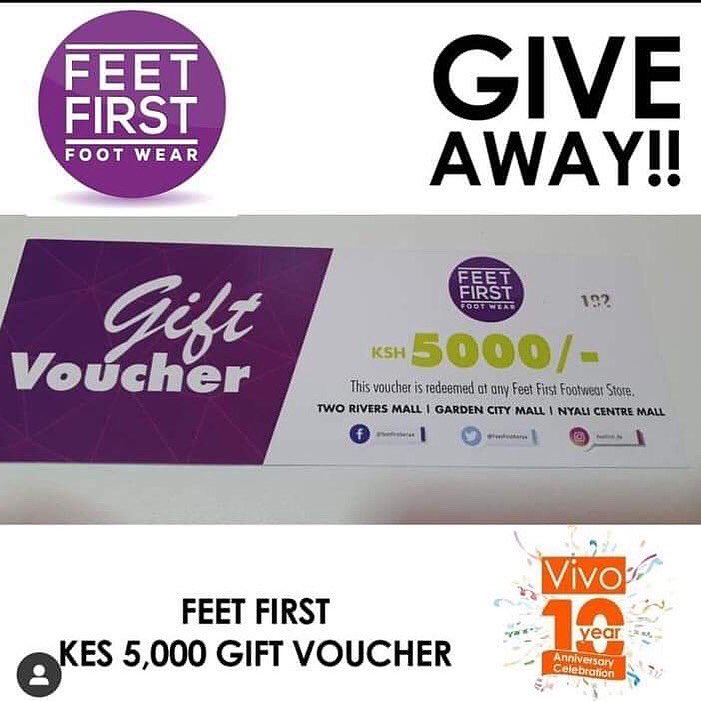 FeetFirstKenya's tweet photo. Feet First Footwear is happy to collaborate  with @Vivo_Woman in celebrating their 10 years anniversary!  Follow  the instructions  on their IG for a chance to win a Feet First  voucher  worth kshs 5,000/-. https://t.co/wC4ZHUIQ7Q