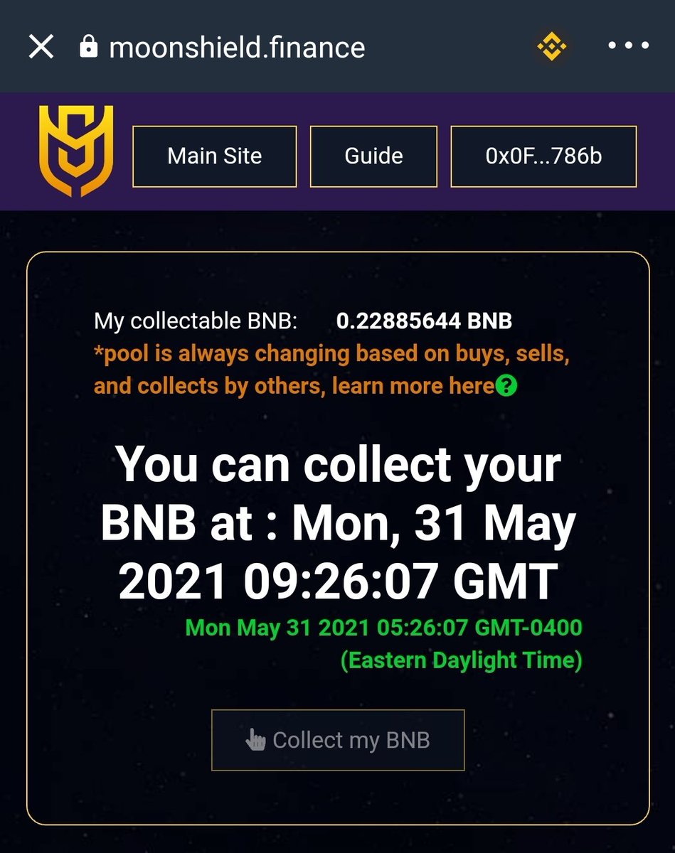 CryptoSGiants's tweet photo. @1goonrich Hold #MoonShield, get free #BNB every week and more free #MSHLD from every transaction.

What more do you need to know? This will get huge as the market heats up again.

Market cap under $1 mil, tons of room for growth.
Audited, LP locked, ownership renounced. 
#altcoin #DeFi https://t.co/T0rO2UD1wb