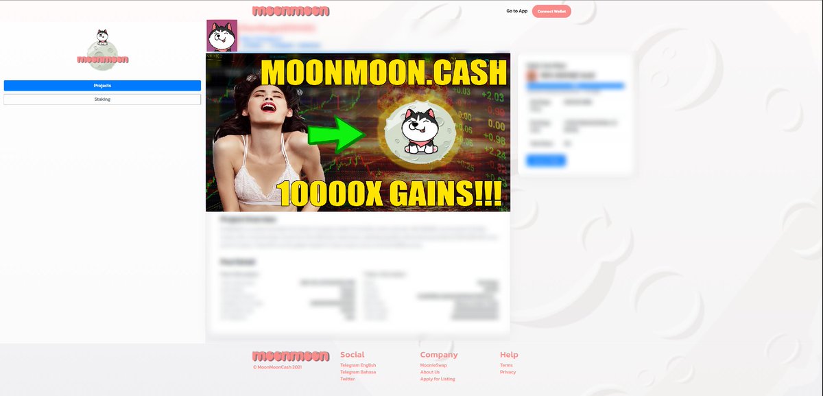 Team is hard at work if you have any doubts, we are still here and building. Moonies be prepared to stack those #MoonMoon soon.

#bsc #cake #BinanceSmartChain #Binance #pancakeswap