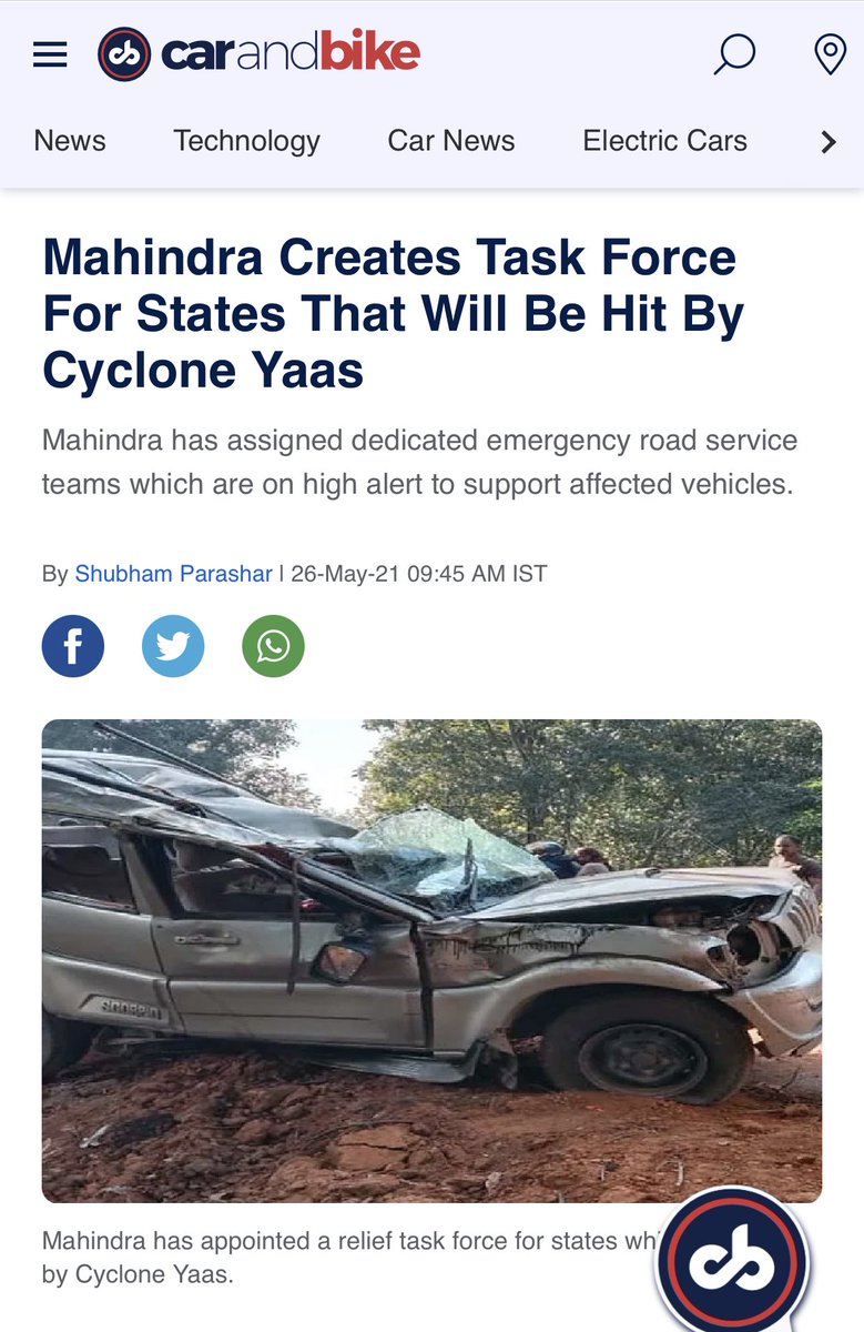 anandmahindra's tweet photo. I’m glad our teams are action-oriented rather than just empathy-oriented.. https://t.co/A1IRxtgDub