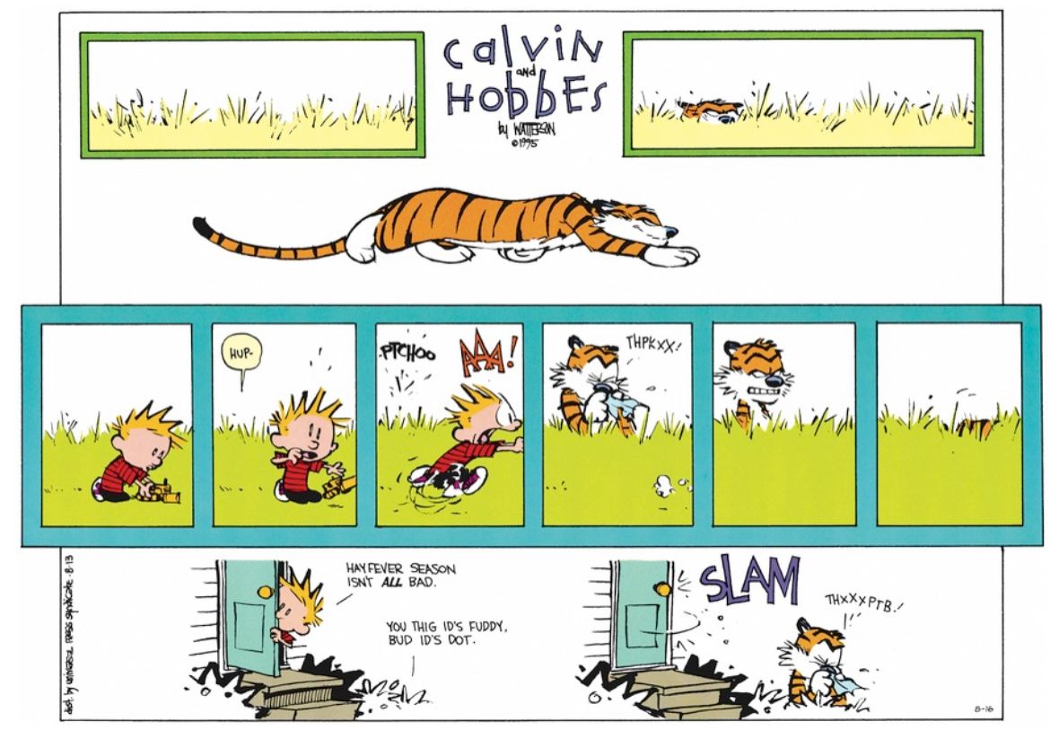Calvinn_Hobbes's tweet photo. Who else hates allergies ?🤧 #CalvinandHobbes https://t.co/NjB3ISfxTf