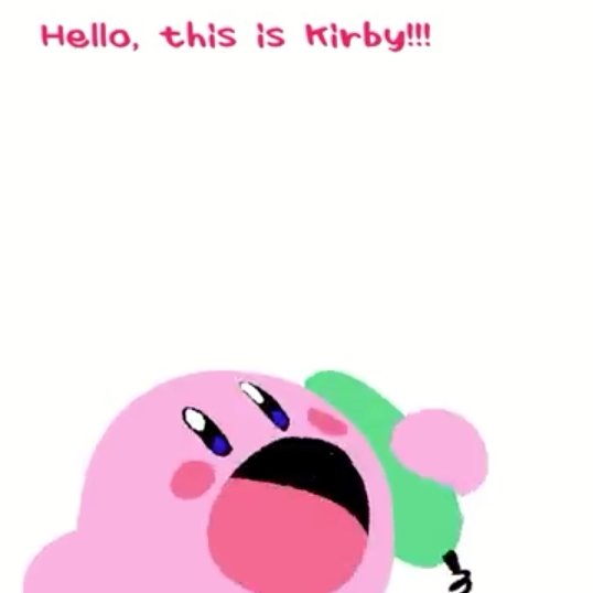 Meruchian's tweet photo. MOSHI MOSHI?! KIRBY DESU!~♡ https://t.co/IOh4nFuIe9