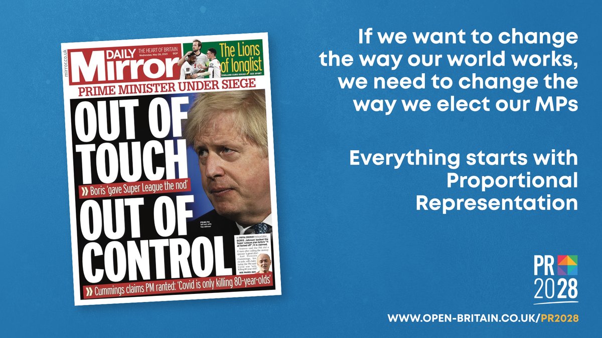 pr2028's tweet photo. Real democracy requires that everyone's voice is heard in the national debate. The system we use now to elect our MPs deprives millions of us of our voice in that debate. We need a #DemocraticRevolution to change that.
#DemocraticAlliance
#ProportionalRepresentation 
#FBPA #FBPPR https://t.co/OfvSCImA0M