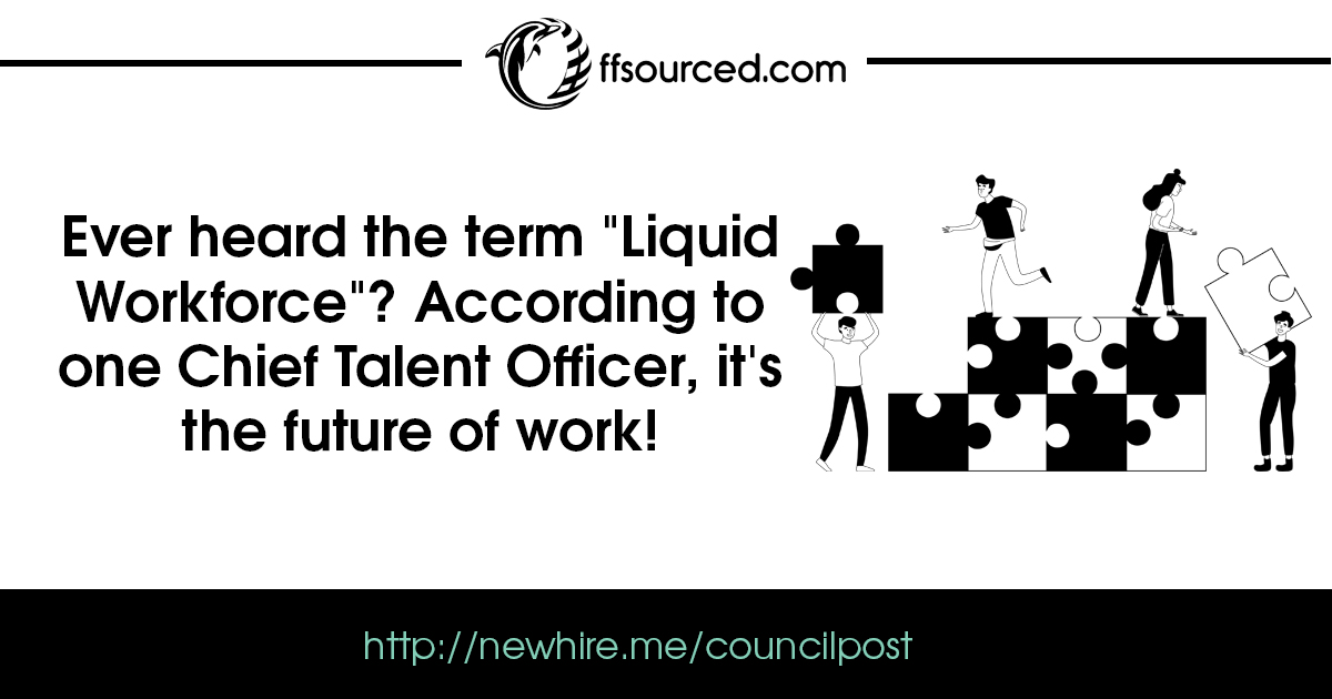 offsourced's tweet photo. Ever heard the term "Liquid Workforce"?
According to one Chief Talent Officer, it's the #futureofwork!
https://t.co/MjOjeXhgub https://t.co/XeAUNukqM6