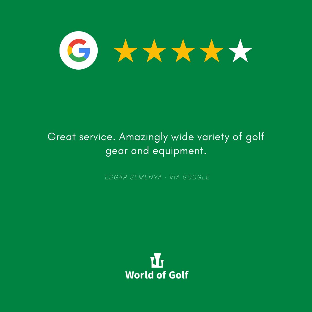 Great review from Edgar Semenya, thank you ⛳