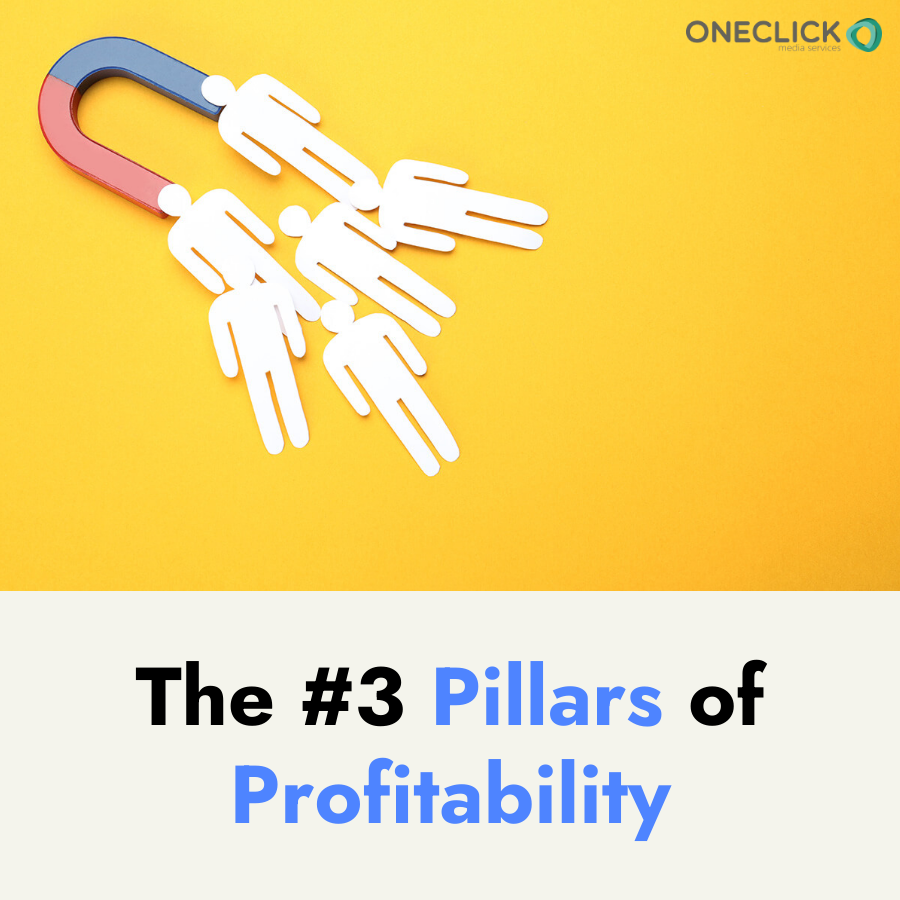 The #3 Pillars of Profitability 👇

✅  Awareness / Acquisition

Getting your brand in front of your target market. 

✅  Retargeting

Retarget people who have shown an interest in your brand

✅ Loyalty

Use special deals, promotions to increase retention. 

Call 020 8731 5266