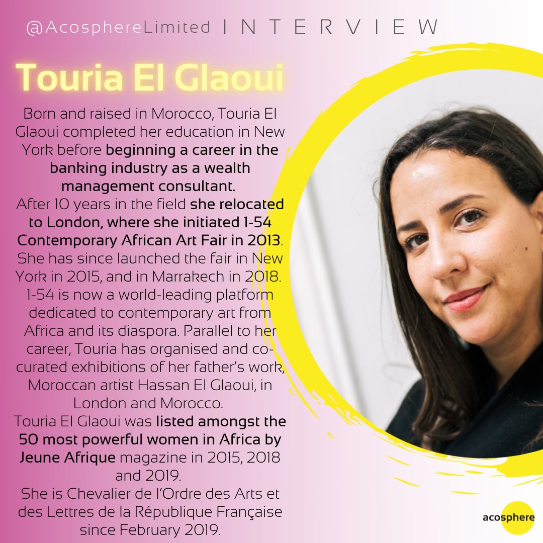 Acosphere's tweet photo. Tomorrow, Gilles Acogny interviews Touria El Glaoui!
Born and raised in Morocco, Touria El Glaoui completed her education in New York.
Join us tomorrow, LIVE on @gillesamadouacogny Instagram Account!!
#Acosphere #InstaLive #PublicSpeaking #APP #TransformAndRise #RiseUp https://t.co/uCQdF0qWVx