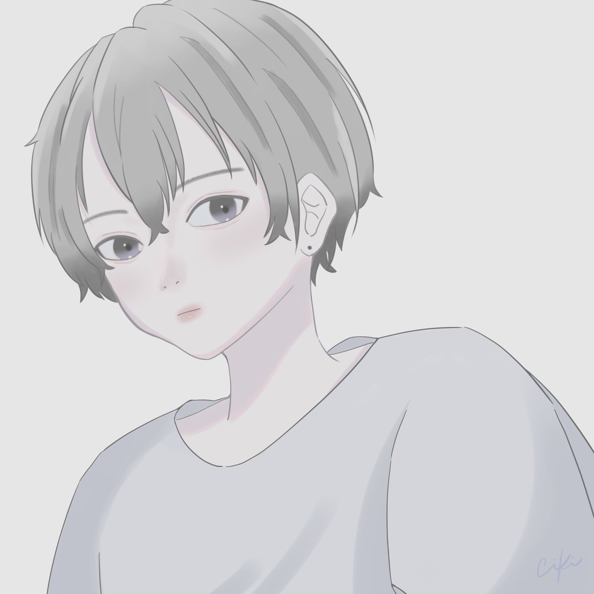 CIKI__25's tweet photo. ぎんぱつー！

#イラスト好きさんと繋がりたい 
#絵描きさんと繋がりたい 
#初夏の創作クラスタフォロー祭 https://t.co/ORGzocAviT