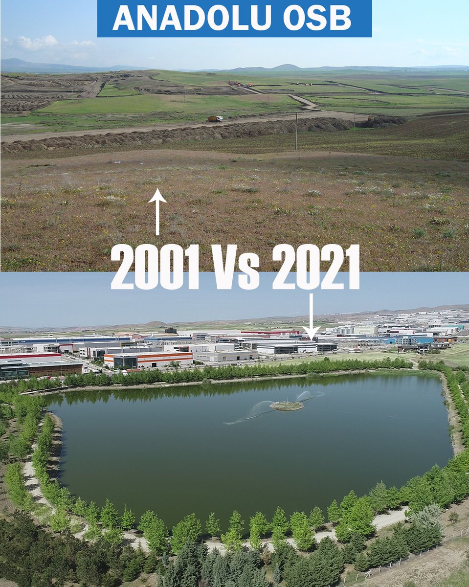2001/ 2021 #AnadoluOSB 
Türkiye' ye önemli bir miras bıraktığımızın bilinciyle 20 yıldır aynı heyecan ve azimle çalışmaya devam ediyoruz. 
Gününüz aydın olsun. 
#Persembe