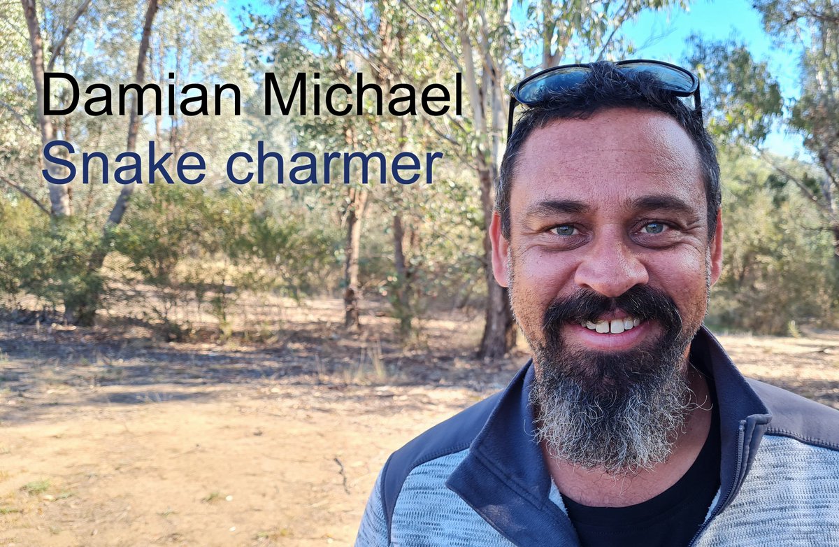 TheCommsDoctor1's tweet photo. Snake charmer @DrDMichael and the elusive grey snakes of southern #MDB help launch new #research #podcast series What's Your Story today at #DocFest21, held by @CharlesSturtUni @ilwscsu @auscicomm Listen here https://t.co/nC9AokUi6l https://t.co/cgRFJ5TQeD