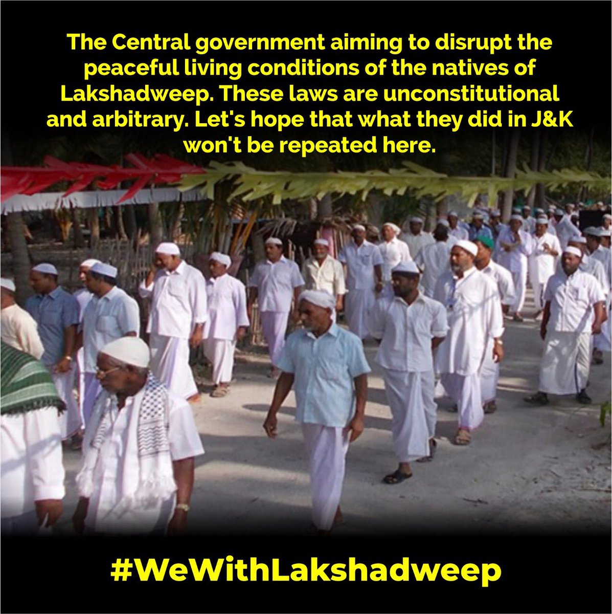 MdShafi_SDPI's tweet photo. Lakshadweep is an unique group of islands in Arabian sea. The people are hardworking and polite. Their ethnicity, culture and pristine environment must be protected. The nefarious designs of Fascists to change the demography &amp;culture must be crushed with unity
#WeWithLakshadweep https://t.co/jE2yx3xVjx