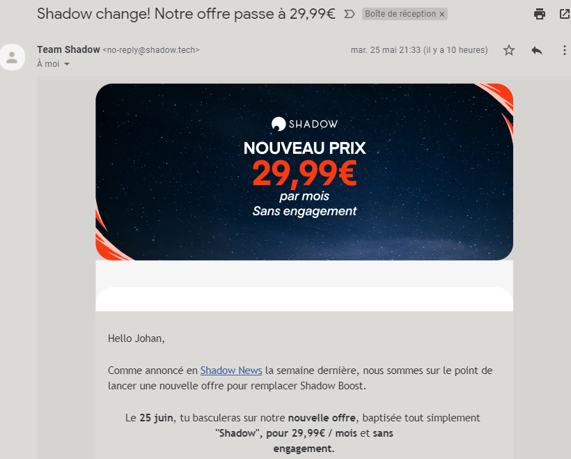 kjbstar's tweet photo. J'en avais oublié que mon #Shadow était HS depuis 2 semaines suite à une màj Windows. Augmentation ridiculement abrupte et soudaine, mais tout a été calculé, y compris les désabos (- de vieilles machines à maintenir). Triste. #hubic #oles #blade #cloudcomputing #cloudgaming https://t.co/MXxj7Pkhgf