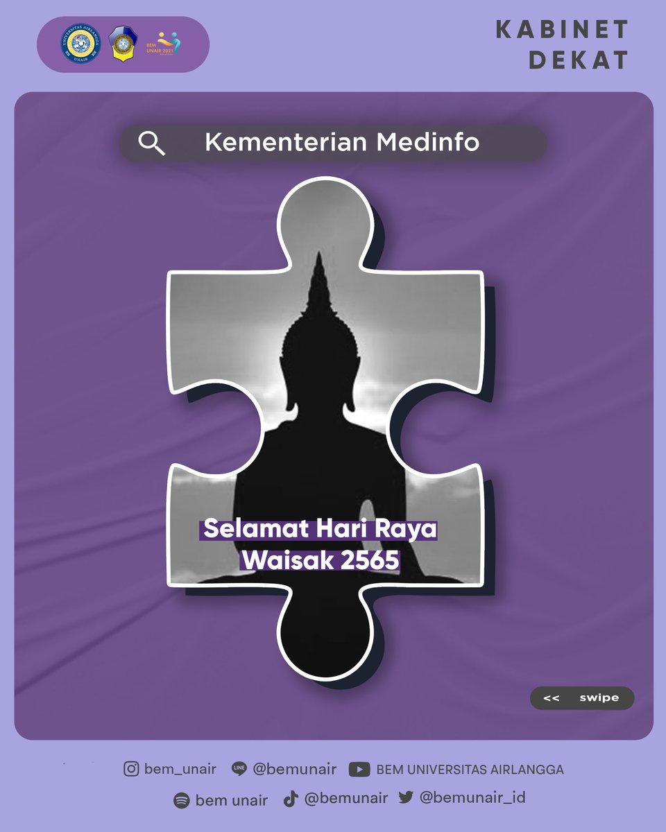 BEMUNAIR_ID's tweet photo. [ SELAMAT HARI RAYA WAISAK ] 

Antara kelahiran dan kematian tidak ada hal lain yang terjadi selain cinta. Jika Anda kehilangan cinta antara kelahiran dan kematian, Anda telah kehilangan seluruh kesempatan hidup. Anda mungkin mengumpulkan pengetahuan dan uang serta prestise dan https://t.co/XJEkCAbnb6