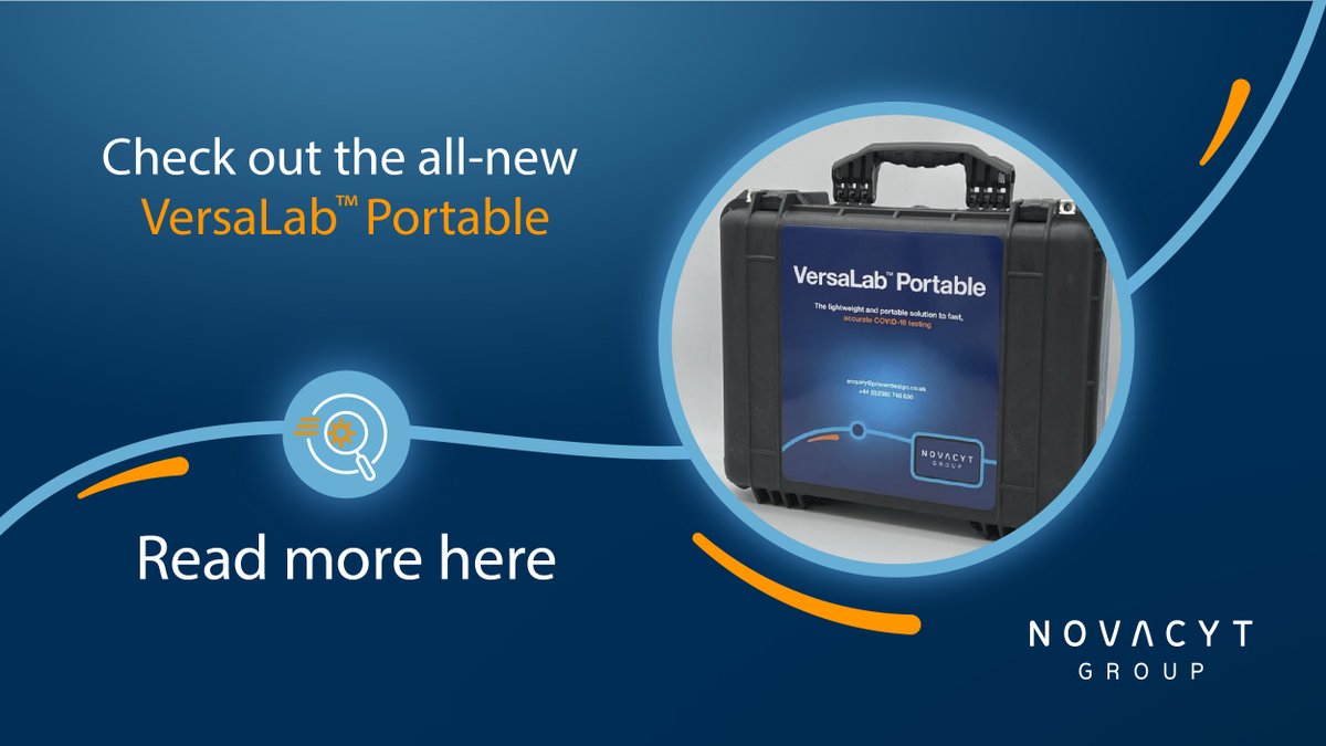 NovacytGroup's tweet photo. Today, we are delighted to be able to introduce to you the launch of VersaLab™ Portable, a new offering within our versatile VersaLab™ range. Read more: https://t.co/MSHIoz7YFa #Novacyt #NCYT #COVID19 https://t.co/1AhoGXUrer