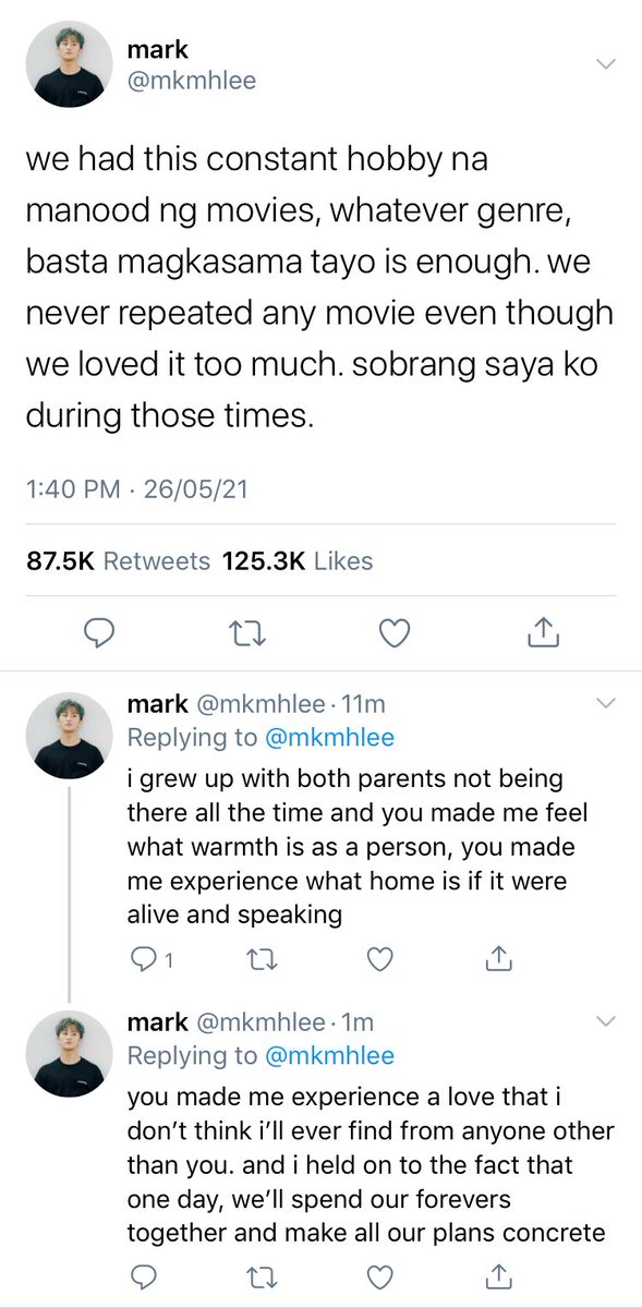 pagsaysay's tweet photo. anong iniwan sa’yo ng ex mo? 
— a markhyuck au one-tweet au. https://t.co/pyGuRyO8fP
