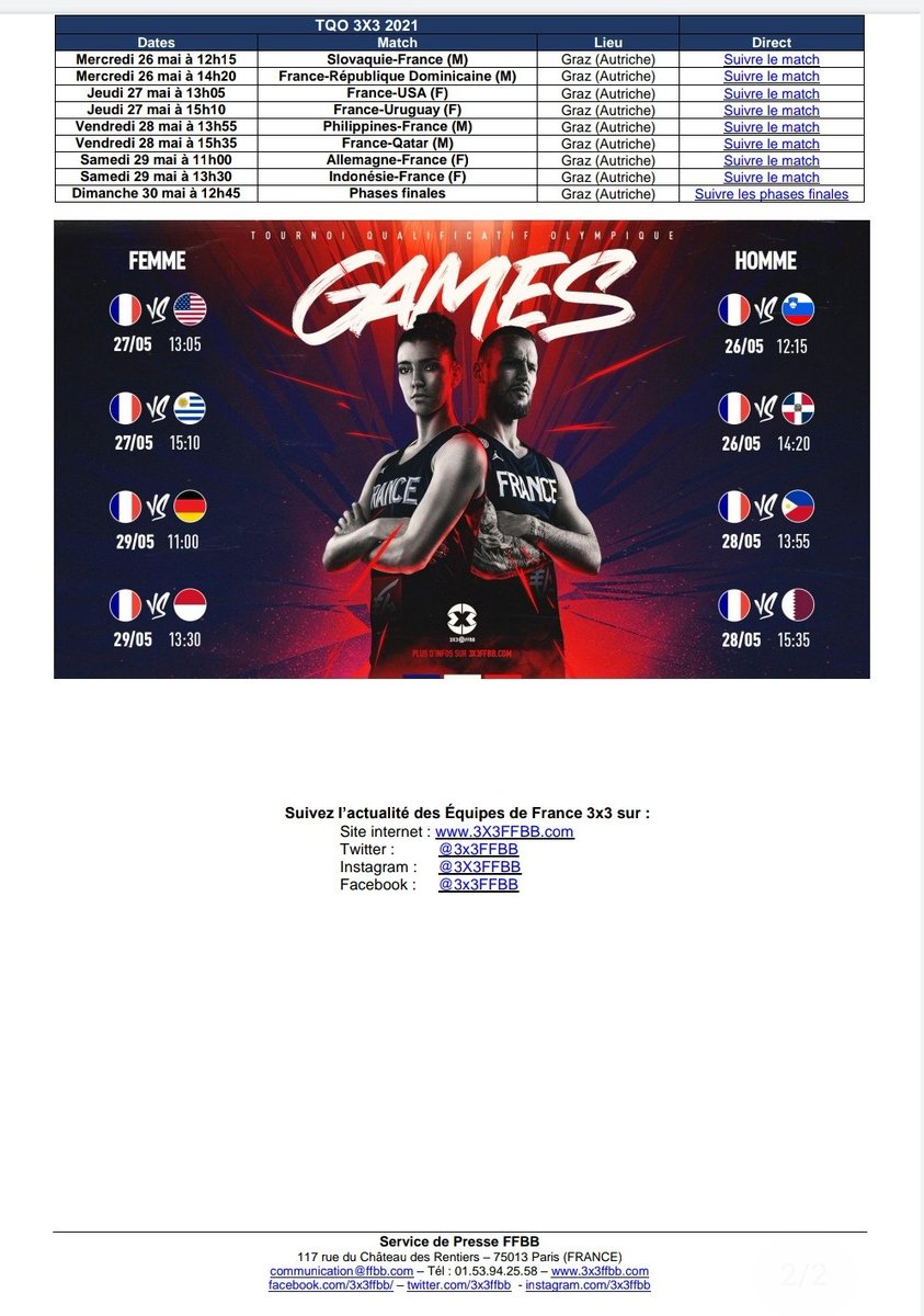 SAILLARD11's tweet photo. Pour suivre le #TQO3x3 avec @3x3Ffbb et la qualification (🤞) de nos https://t.co/bBcZYeZcEa, toutes les infos ici ⬇️ https://t.co/Y4vGB4XvjQ