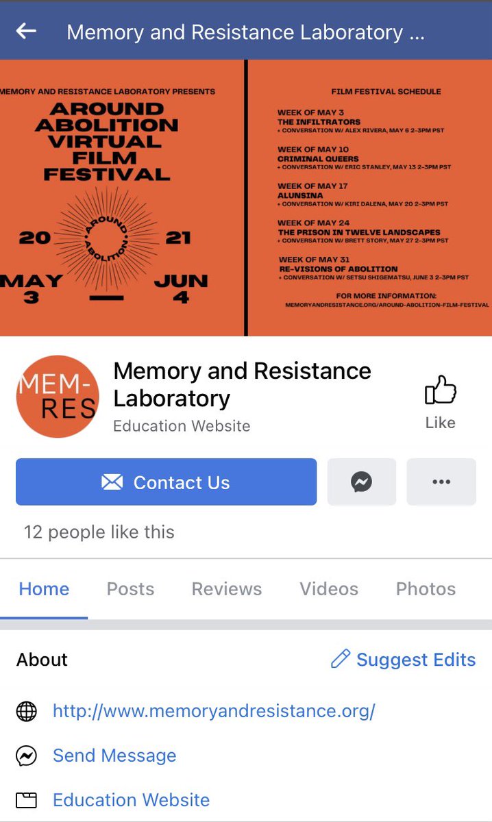 Check out and follow our Instagram page @memoryandresistance and Facebook page @ Memory and Resistance Laboratory!