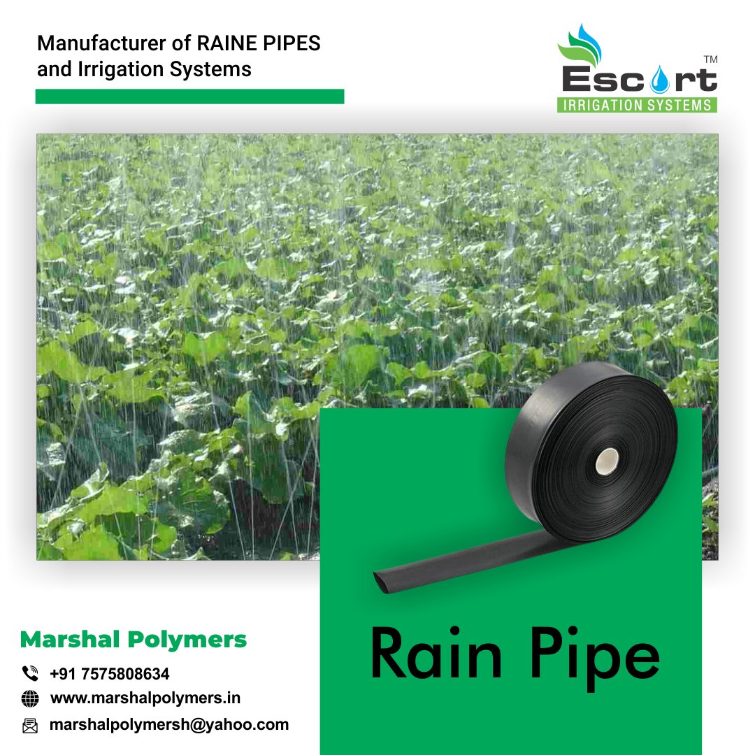 MarshalPolymers's tweet photo. marshalpolymers Manufacturer of quality Rain Pipe
symbolizing Every Drop Counts.

For more details
Mo - (+91)7575808634
Web - https://t.co/9DNUHSDgzZ
Mail - marshalpolymersh@yahoo.com

#marshalpolymers #escortirrigationsystems
#dripirrigation #irrigationsystem #rain https://t.co/JB9USIJKIS
