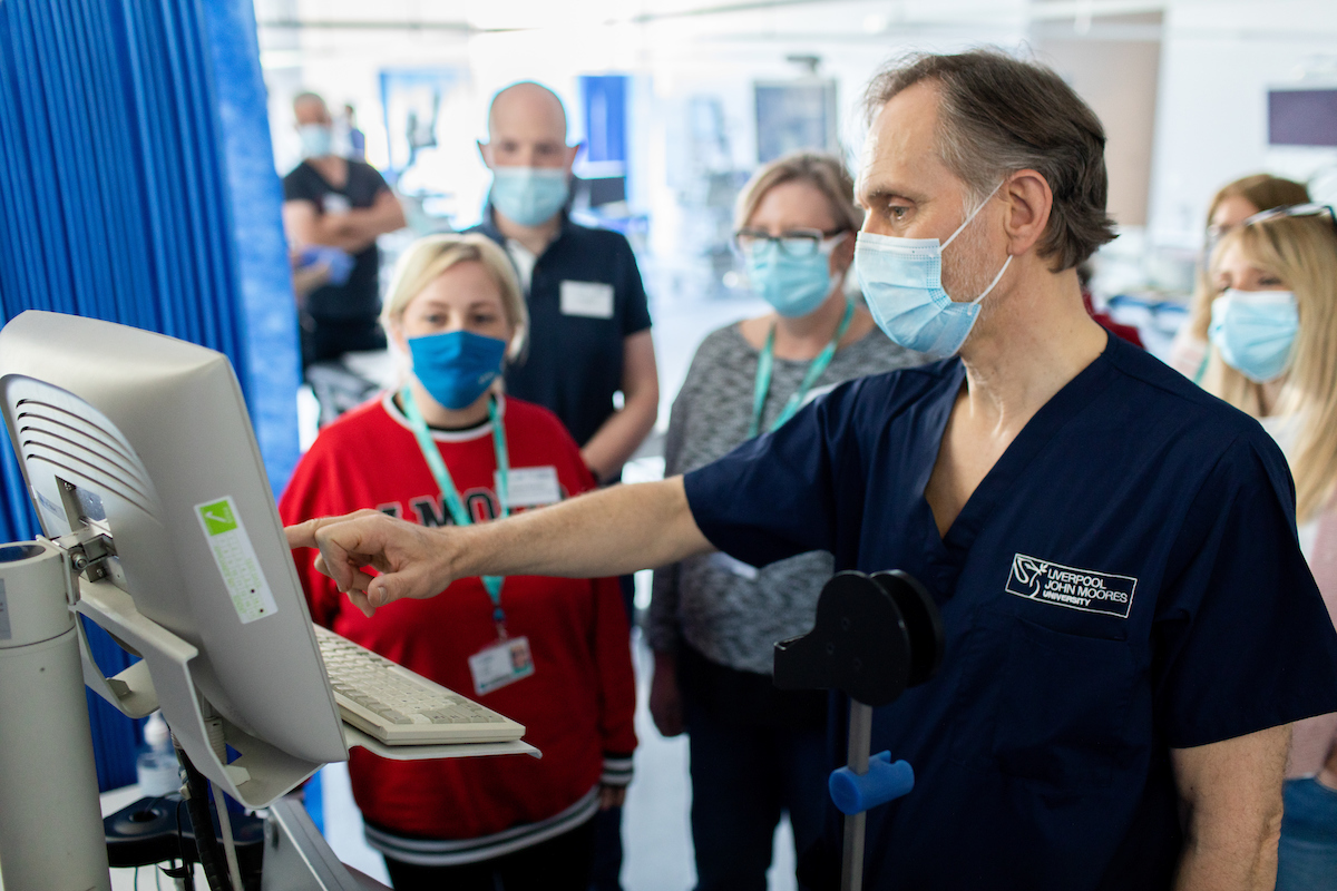 LJMU_Health's tweet photo. After yesterday's session in the @LJMUNursing clinical simulation practice suites with the amazing @LivHospitals Prof O'Toole, our cohort are in local hospitals today &amp; tomorrow to observe procedures #endoscopy #simulation #innovation #NHSCareers #gastrointestinal https://t.co/NMCEvkYHXu