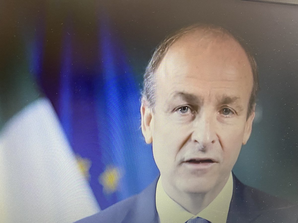 CorkChamber's tweet photo. An Taoiseach @MichealMartinTD delivers the opening address as @CorkChamber President @PaulaCoganCork takes to the stage with Elaine Collins of @VodafoneIreland who have helped us in #RecognisingYourSuccess as sponsor of these awards along with media partner @irishexaminer https://t.co/7SIEhbr7jK