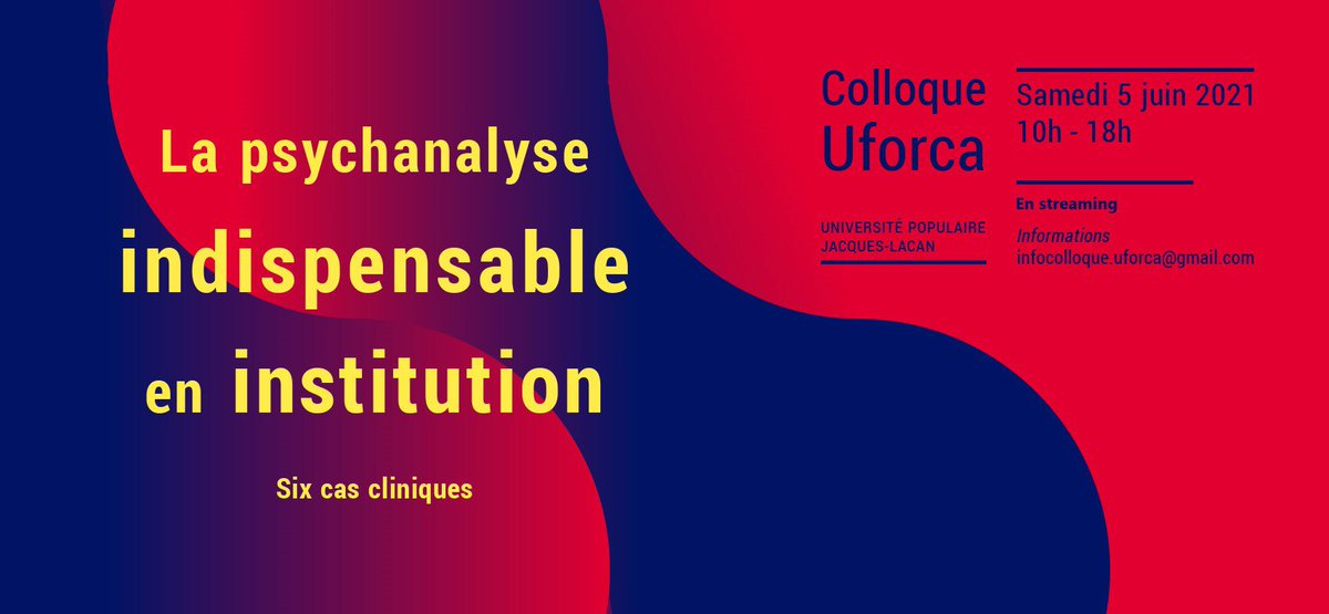 areapsy's tweet photo. #Uforca
#onLine
La psychanalyse indispensable en institution https://t.co/Y9V33RxeUW