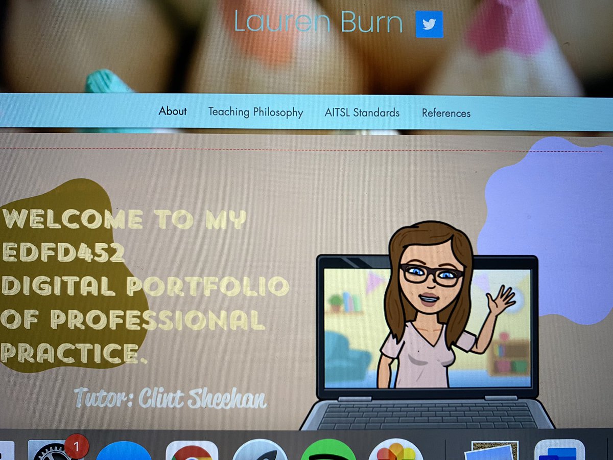 laurenburn3's tweet photo. Completed my digital portfolio this week for EDFD452. Such a great reflective task! I cannot wait for my next prac! Not long now 😊 #acuedu_p https://t.co/eWOdMIa4EZ