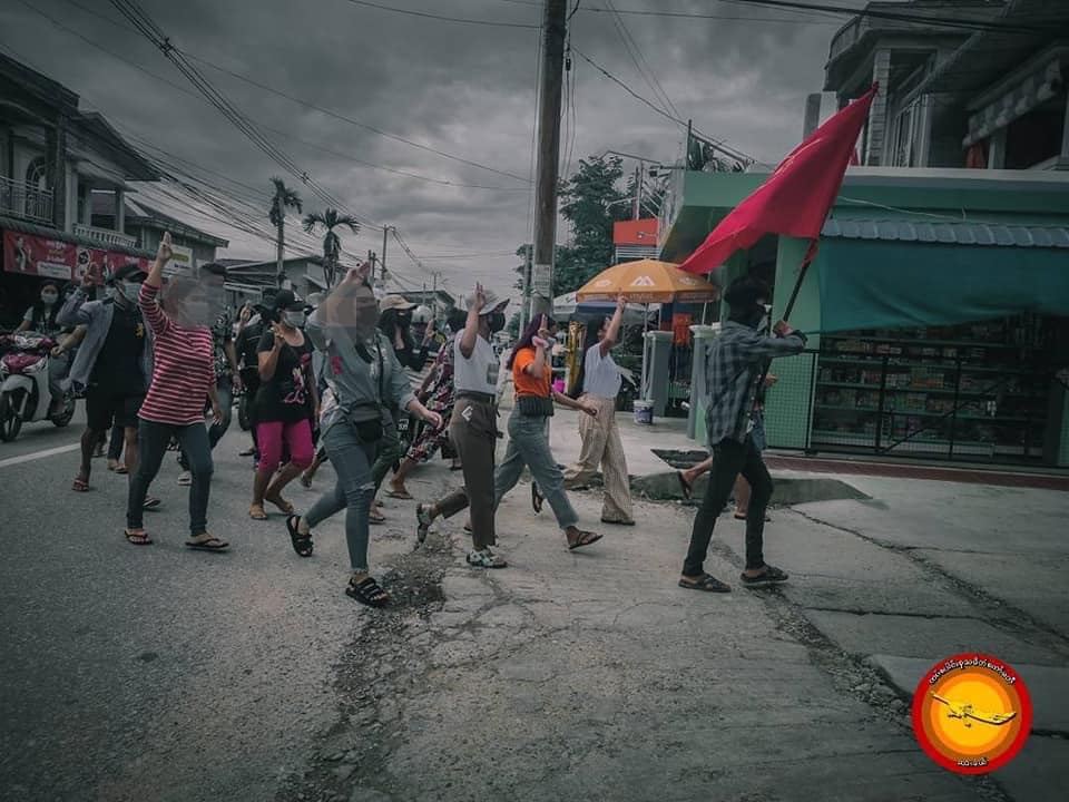 IrrawaddyNews's tweet photo. People in #Dawei  took to the streets against the military regime on Wednesday. (Photo: CJ)

#WhatsHappeningInMyanmar https://t.co/OtXlxDJ3KY