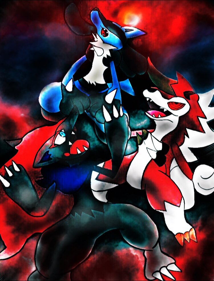 Luca 低浮上 Rt Lucario 521 Blood Moon With ルカリオ ゾロアーク ルガルガン スーパームーン皆既月食 ポケモン Pokemon T Co 1jh3ko8f6k Twitter
