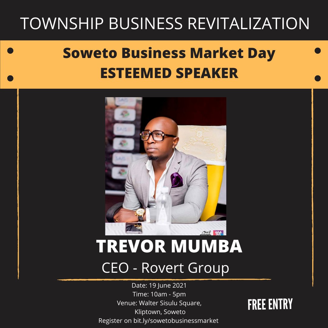 smallbizrunway's tweet image. The Gentleman that will be bringing fire to the Soweto Business Market Day stage on the 19th of June.

@DrLifesgud @Mr_Ndash @selfstyledking 

Get your free tickets here 👇
bit.ly/sowetobusiness…