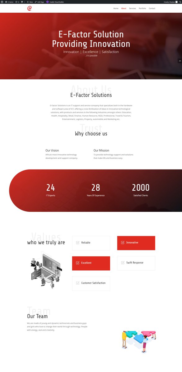 AdebayoMuyiwa's tweet photo. One of my best projects using @elegantthemes Divi to create this website for https://t.co/V3AZocgGUi In the 2nd image the illustration is a Lottie animation. I love the way Divi brings out the designs. #Meebol https://t.co/iKMQqVuonP
