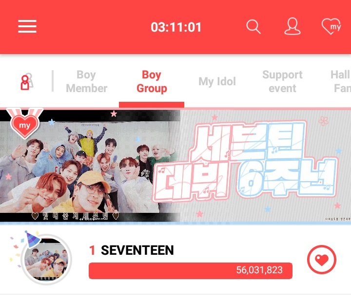 svtbillboard's tweet photo. Thank you to all who have voted, we have achieved #SEVENTEEN 's Charity Fairy. Congratulations, hope we can maintain this spirit &amp; achieve many more in the near future 🔥

Team proof : 1st drop svtbb acc + 1st &amp; 2nd drop svtbb voting team

@pledis_17 #6thYearsOfLoveWithSEVENTEEN https://t.co/jmK5hTuZtn