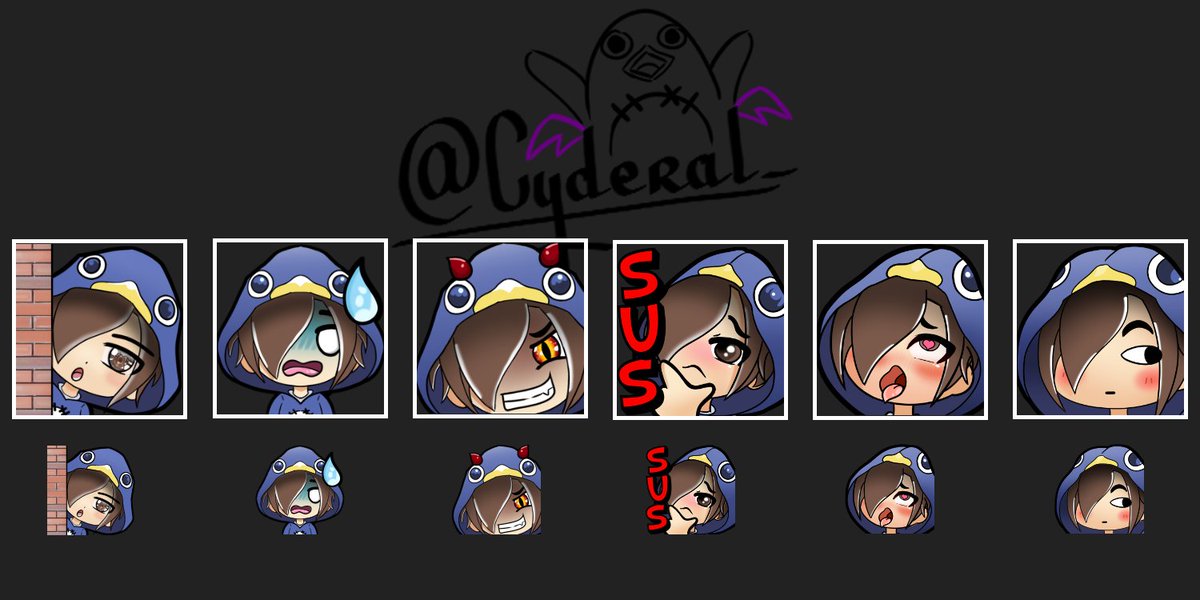 Cyderal_'s tweet photo. Hello my Prinnies!

Emote set done! Hope having more slot soon!

Like &amp; RT if you like them! 👀 https://t.co/6kTHW5vm24