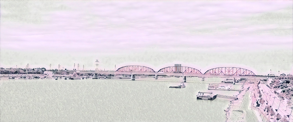 vintiga's tweet photo. Bridge Scene

#BridgeScene #Bridge #MississippiRiver #ArchGrounds #Outside #WalkAbout #Art #Photography #Colorful #Prisma #PrismaEdit #PrismaRemix #PrismaAI #AI https://t.co/3OEWDpHzBr