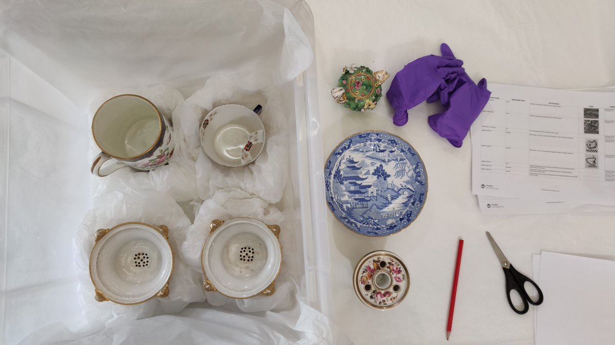 WBerksMuseum's tweet photo. The #museum team are back at the collections stores with plenty of boxes to unpack from the latest #exhibition changeover #WhatsInStoreWednesday #MuseumTwitter https://t.co/fEpdVXp89n