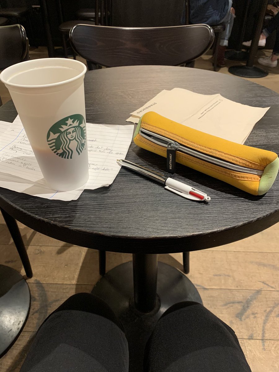 It’s strangely satisfying to sit in a cafe again for the first time in ages, and make a few notes on things I’ve forgotten to do. 😁