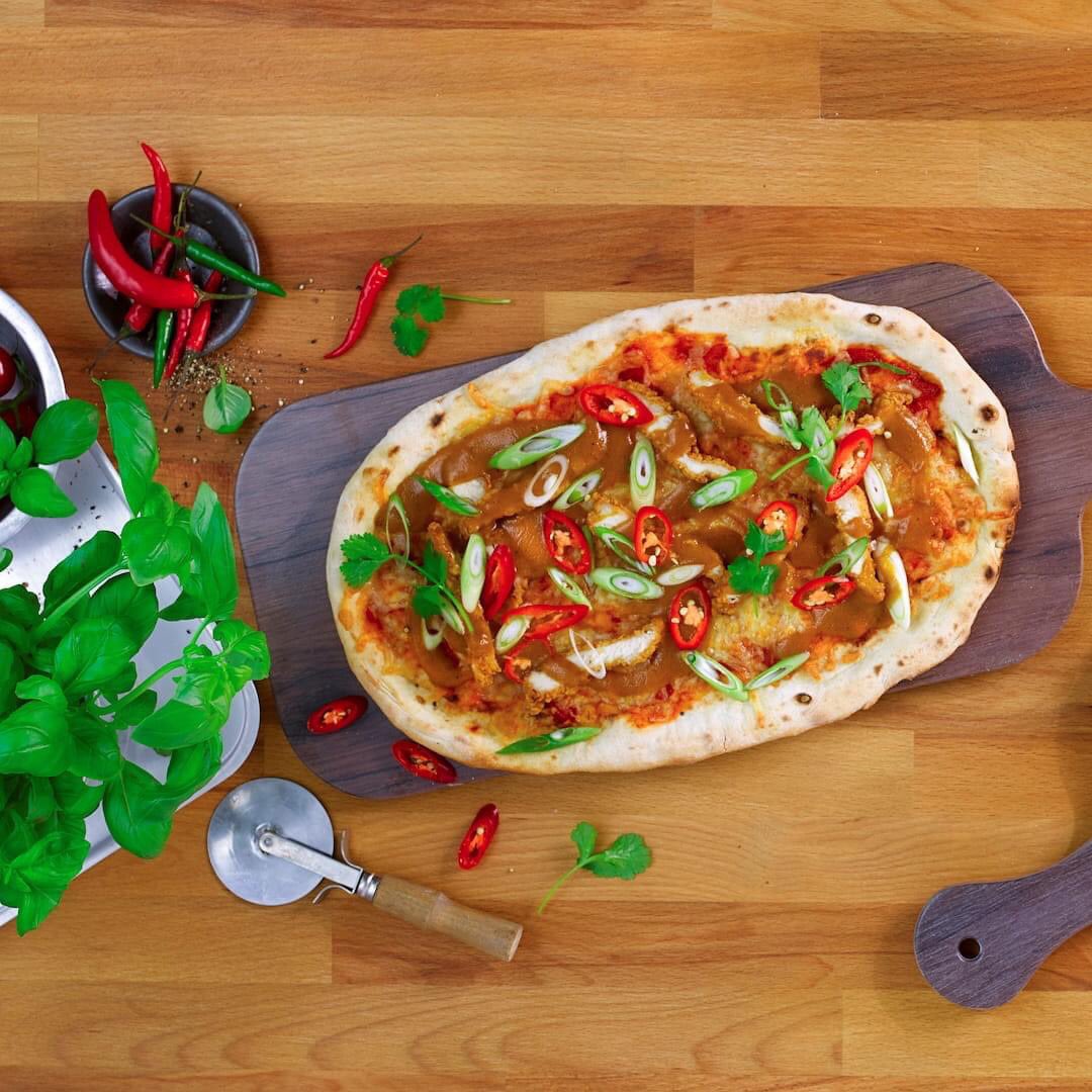 Pizza of the month 😍😍 only one week left to come and try our Katsu pizza !