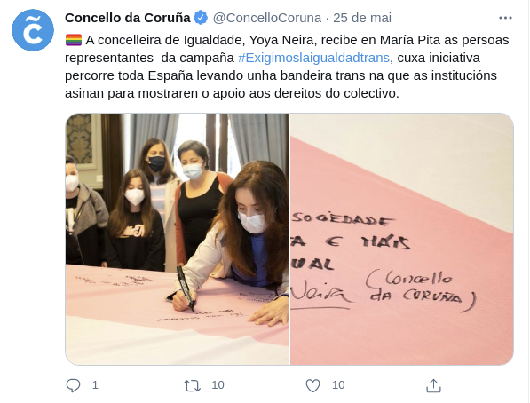 NMPOF's tweet photo. Facerse unha foto a costa dos dereitos que logo lles negan bloqueando a #LeyTrans é o que fai o #PSOE e o que lle permiten determinados colectivos cooptados... Branquear a súa #transfobia é inadmisible!! https://t.co/PS6MA9TFpA
