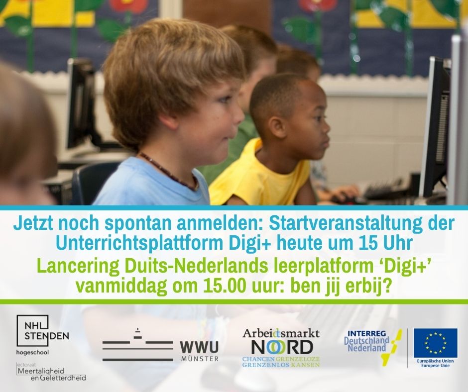 🇳🇱➡ De lancering van het nieuwe digitale Duits-Nederlandse leerplatform ‘Digi+’ begint vanmiddag om 15.00 uur. Wil jij erbij zijn? Meld je dan snel aan voor het gratis online evenement op arbeidsmarkt-noord.eu/2021/05/20/26-… <a href="/nhlstenden/">NHL Stenden</a> <a href="/WWU_Muenster/">Universität Münster</a> #INTERREG