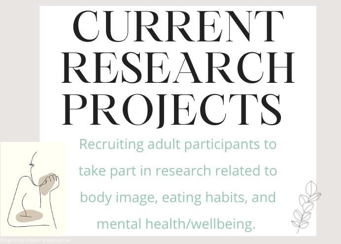 nadia_maalin's tweet photo. A thread of research projects that me and my colleagues are currently recruiting for. #Researcher #BodyImageResearch #PsychologyResearch https://t.co/DOGgxOFTpH