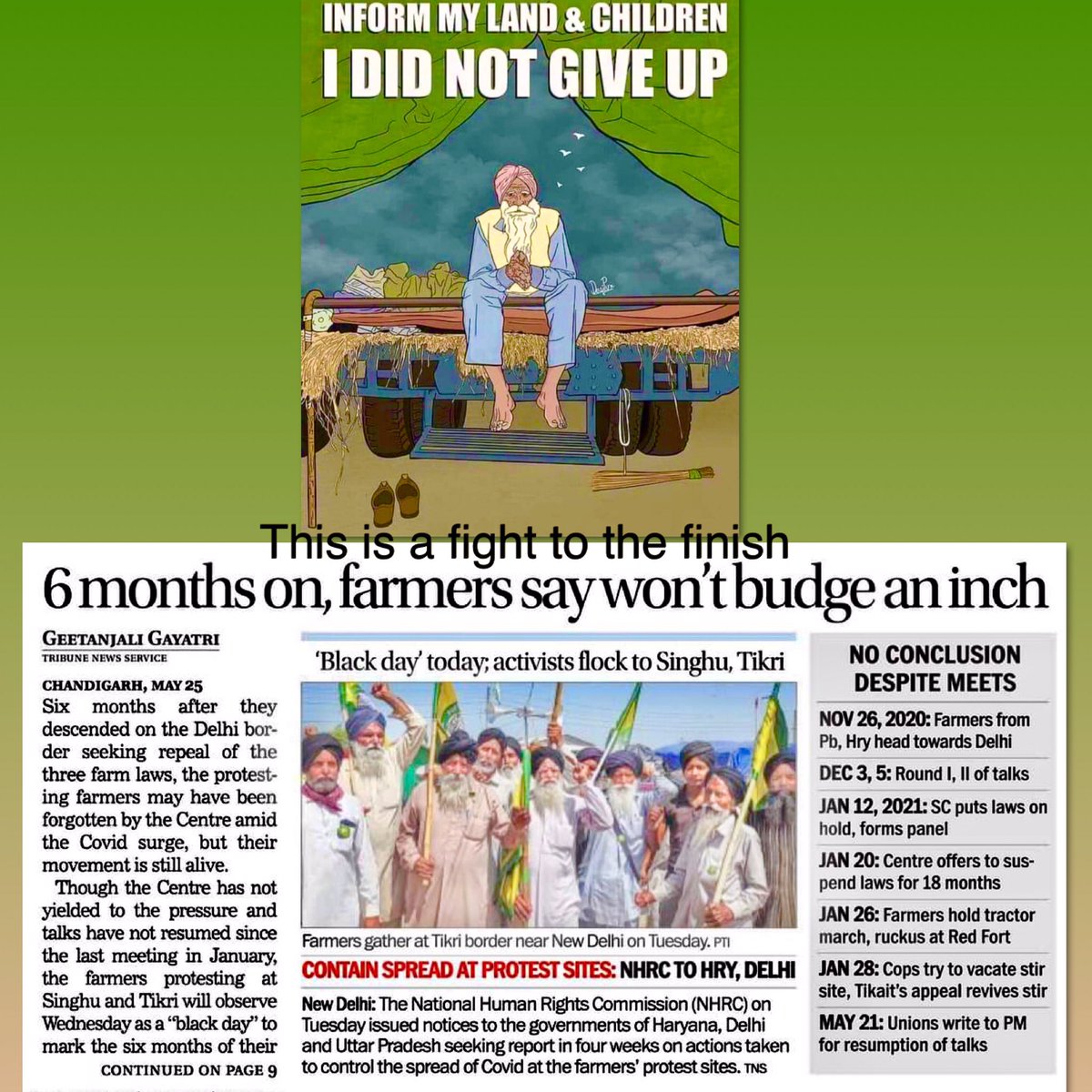 Callous arrogance of Modi, who did not deign to reach out personally, merely staged some farmer chats, and offered a deceitful 18 month hold to disperse the #FarmersProtests Gross miscalculation @PMOIndia these are men who will fight you to the finish #FarmersFightFascistModi 👊🏼