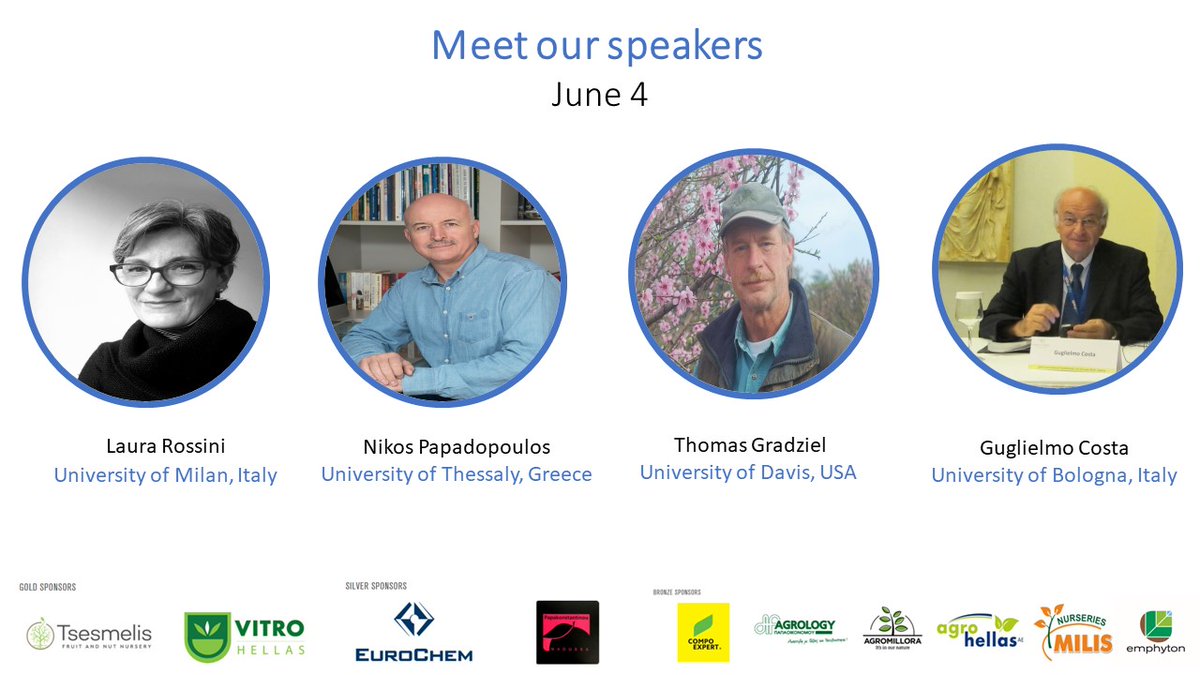 Meet our speakers of the <a href="/ishs_hort/">ISHS</a> webinar (1-4 June (17:00 – 19:30, CET) about current trends and challenges of #peach

Free registration link: lnkd.in/dq2WFfK
Conference program: lnkd.in/dDtBTHf