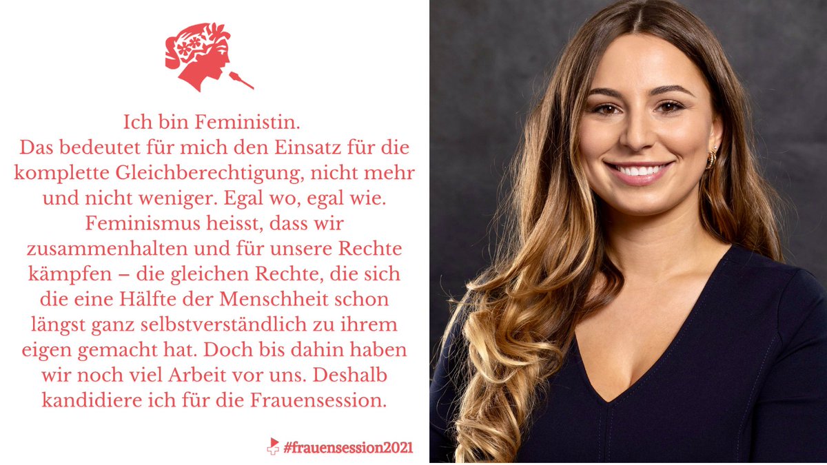 Alina Irene Murano (@alinamurano) on Twitter photo Ich kandidiere für die <a href="/alliance_F/">alliance F</a> #frauensession2021 und freue mich über jede Stimme der Bernerinnen im #Mittelland 💜
<a href="/donnefemmesfrau/">donnefemmesfrauen - JA OUI SI KIG</a> <a href="/operationlibero/">Operation Libero</a> #frauensession2021 Ich kandidiere für die <a href="/alliance_F/">alliance F</a> #frauensession2021 und freue mich über jede Stimme der Bernerinnen im #Mittelland 💜
<a href="/donnefemmesfrau/">donnefemmesfrauen - JA OUI SI KIG</a> <a href="/operationlibero/">Operation Libero</a> #frauensession2021