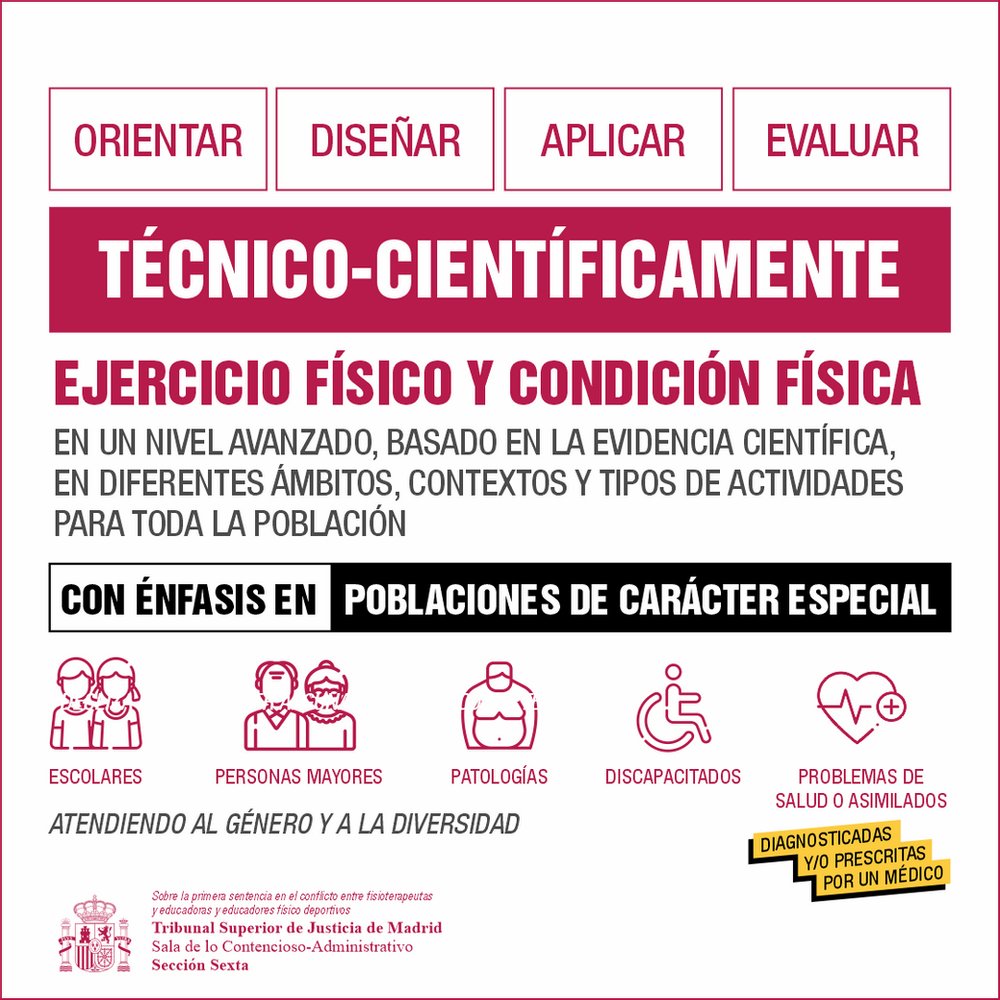JaviEspasa's tweet photo. ¡GRAN NOTICIA! Para el colectivo de educadores físico-deportivos, pero sobre todo para el conjunto de la sociedad, quien se beneficia de la formación de sus profesionales en el ámbito de la salud. 

Mucho y buen trabajo de @ConsejoCOLEF @ANECAFYDE @DecanosFade @aecdeporte https://t.co/u40tMsaIrS