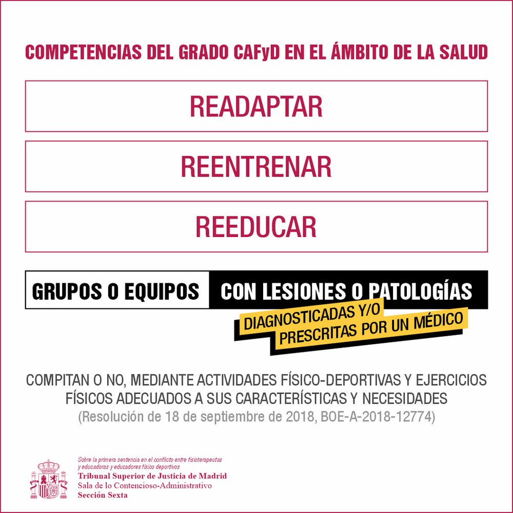 JaviEspasa's tweet photo. ¡GRAN NOTICIA! Para el colectivo de educadores físico-deportivos, pero sobre todo para el conjunto de la sociedad, quien se beneficia de la formación de sus profesionales en el ámbito de la salud. 

Mucho y buen trabajo de @ConsejoCOLEF @ANECAFYDE @DecanosFade @aecdeporte https://t.co/u40tMsaIrS