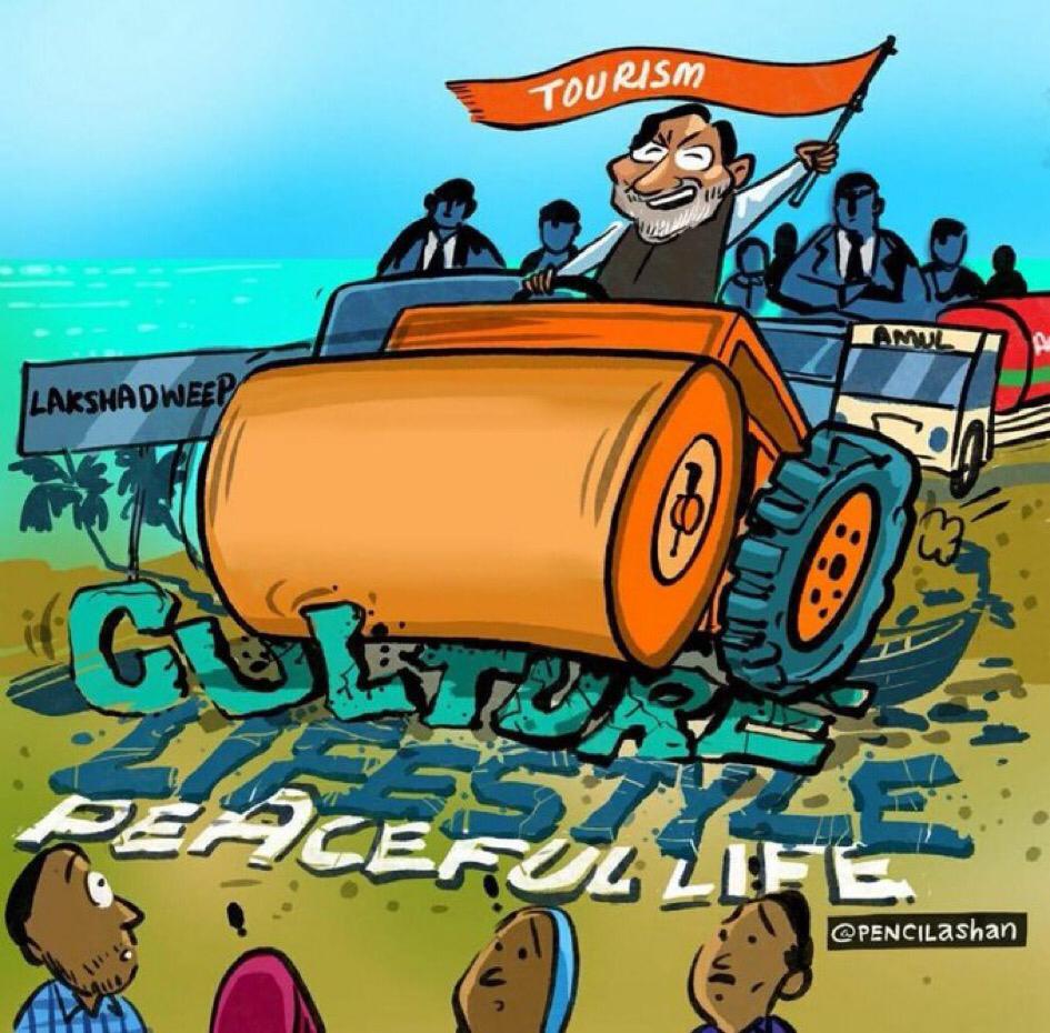 abhinpv's tweet photo. #WeWithLakshadweep
Questions to Modi:👇
Why opened wine shops where 98%Muslims?
Why closed 36 Anganwadis?
Why banned beef &amp; milk?
Why destroyed fishing sheds&amp;jetties?
Why banned BeyporePort?
Why terminated hundreds of employees?
Why didn't follow COVIDprotocol https://t.co/wLtFVV4VCc