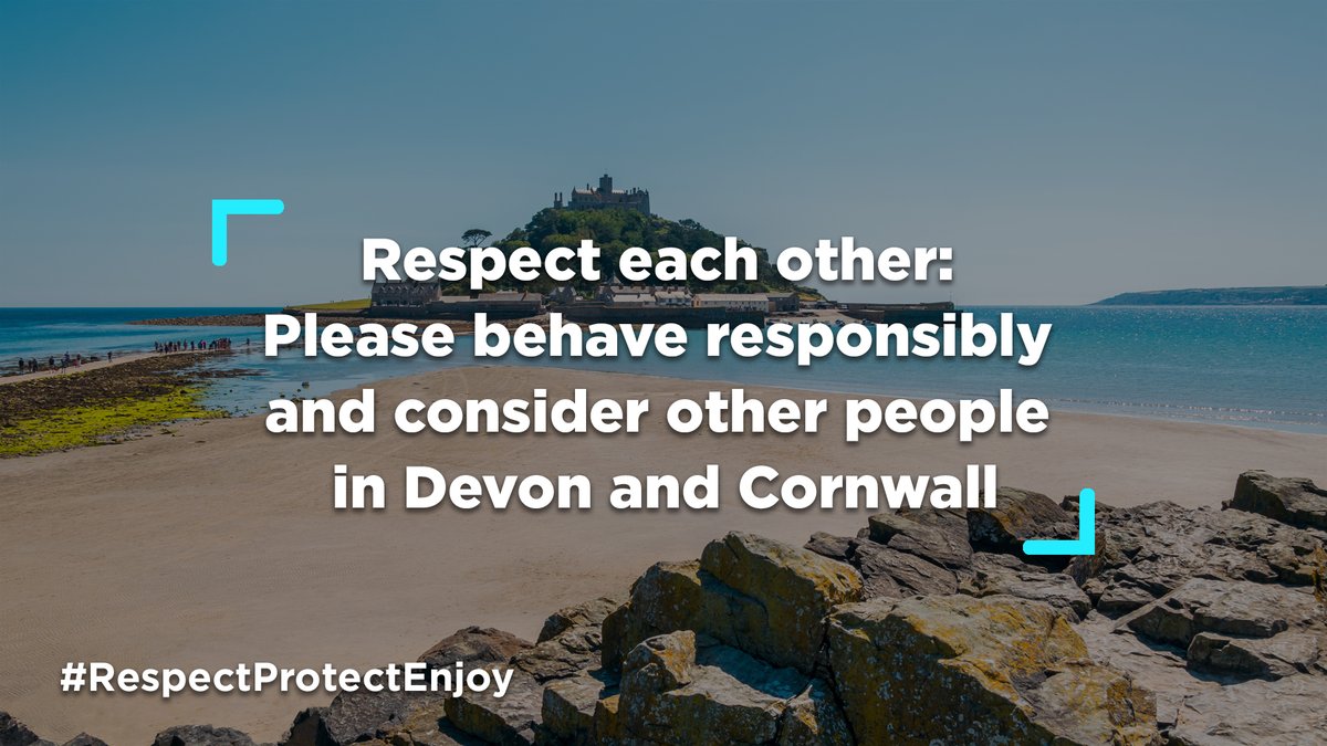 It’s great to see people enjoying our beaches & beauty spots Please behave responsibly and consider other people when visiting #DevonandCornwall. If it looks too busy try somewhere else, and park responsibly. Read our FAQs DC.Police.uk/covid-19-faq #RespectProtectEnjoy #PlanAhead