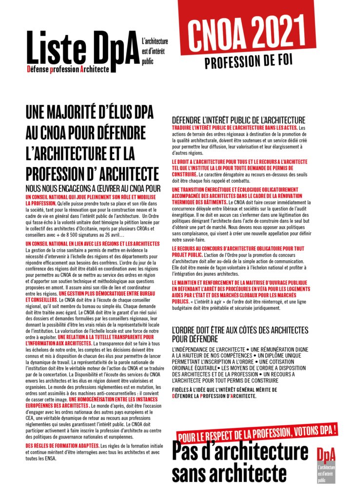 ArchiDpA's tweet photo. Chère #Teamarchi,
Le 18 mai se sont ouvertes les élections pour le renouvellement de moitié du Conseil National de l’Ordre des architectes #CNOA. 
Voici aujourd'hui les présentations détaillées  de 3 des colistiers #DpA, Joëlle, Alexandre et Chrystelle !
https://t.co/UVpp2fVfCB https://t.co/neuo4lQDCy
